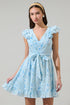 Boleta Aurellia Ruffle Eyelet Mini Dress